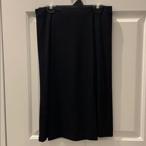 EUC Black Elasticized Waisted Skirt with Slit